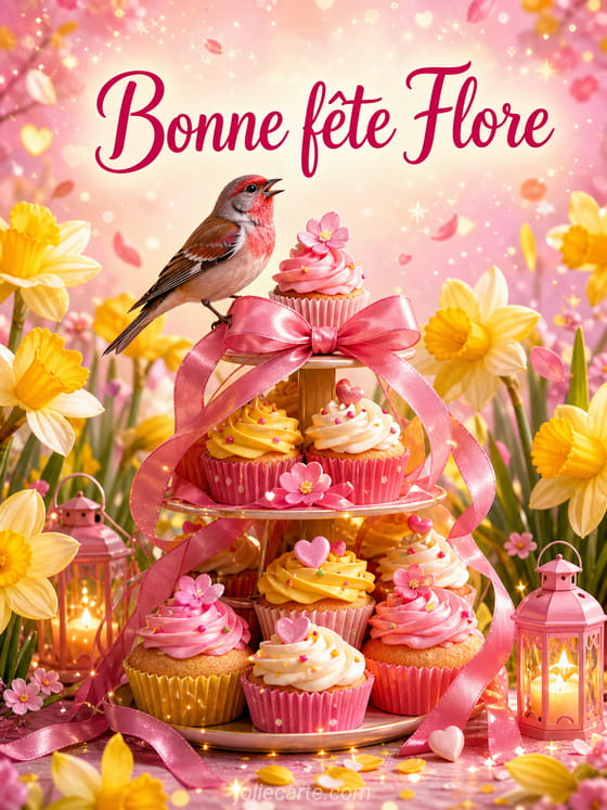 Carte bonne fête Flore