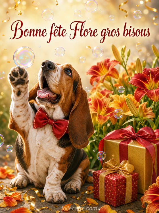 Carte bonne fête Flore