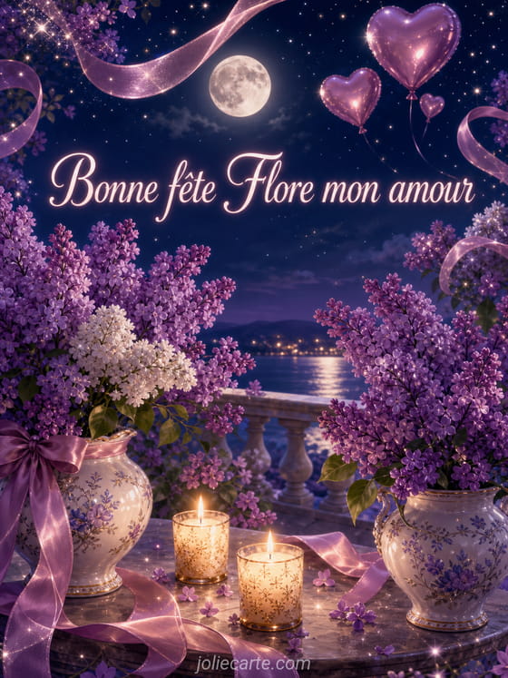 Carte bonne fête Flore
