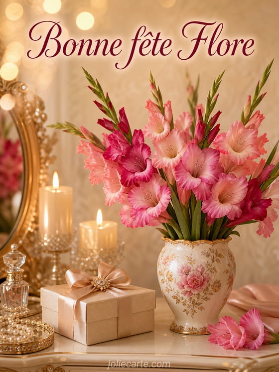 Carte bonne fête Flore