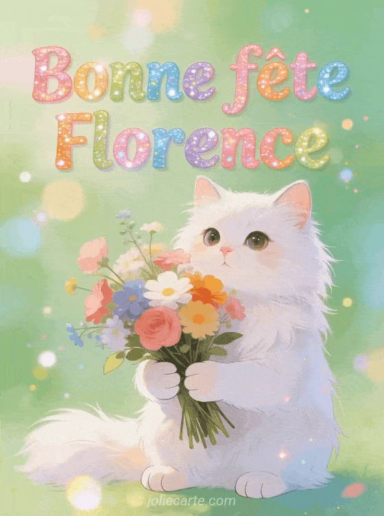Bonne fête Florence - Florence gif bonne fete