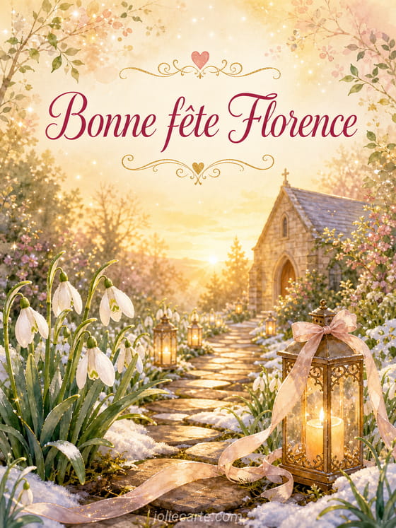 Carte bonne fête Florence