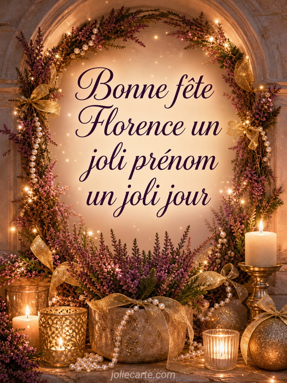 Carte bonne fête Florence