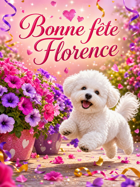 Carte bonne fête Florence
