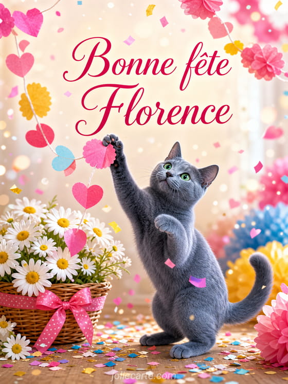 Carte bonne fête Florence