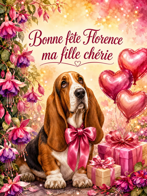 Carte bonne fête Florence