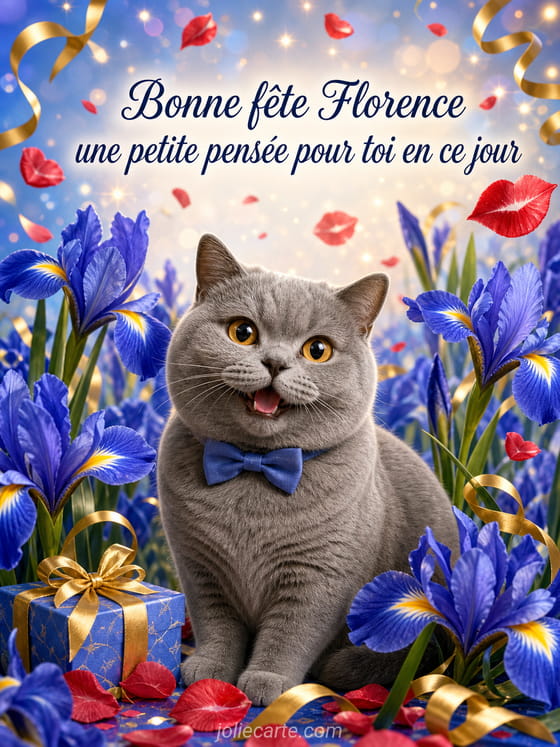 Carte bonne fête Florence