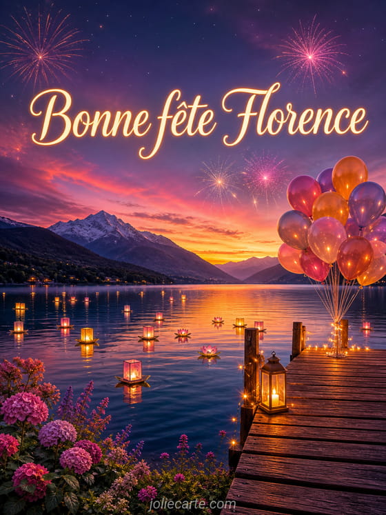 Carte bonne fête Florence