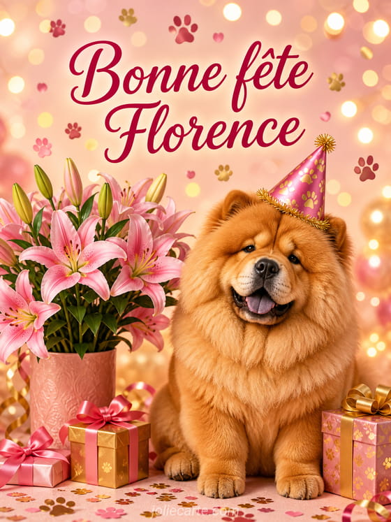 Carte bonne fête Florence