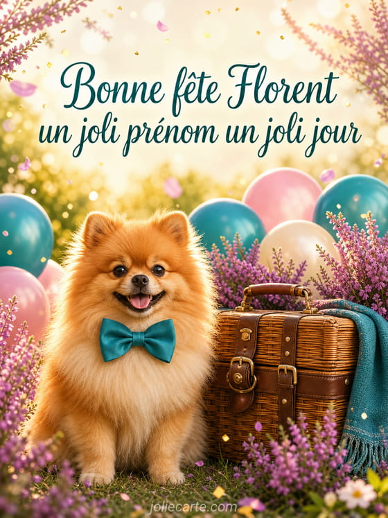 Carte bonne fête Florent
