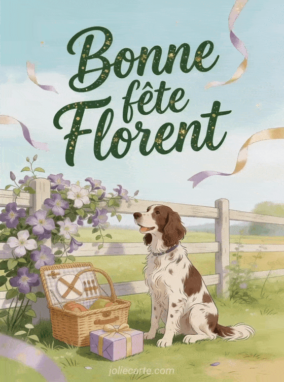 Bonne fête Florent - Bonne fete florent chien