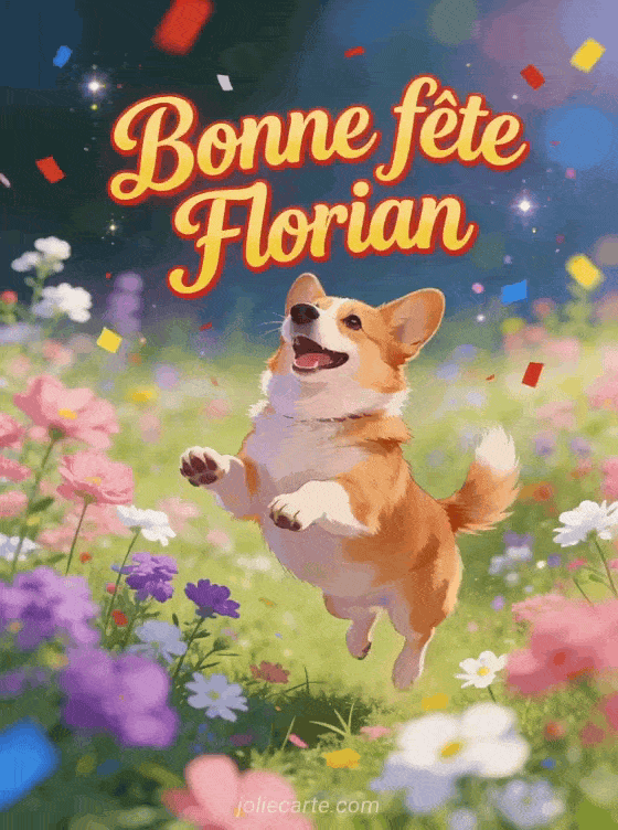 Bonne fête Florian - Florian gif bonne fete gratuit