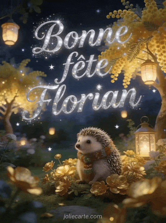 Bonne fête Florian - Bonne fete florian gif anime