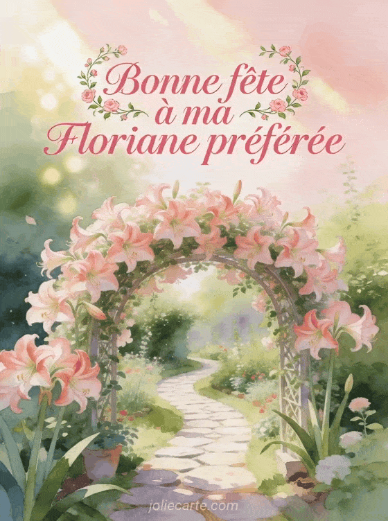 Bonne fête Floriane - Carte bonne fete floriane