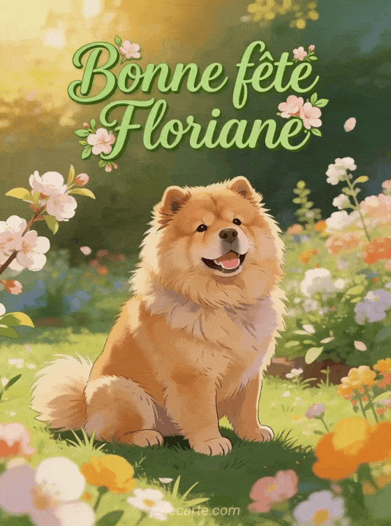 Bonne fête Floriane - Bonne fete floriane chien