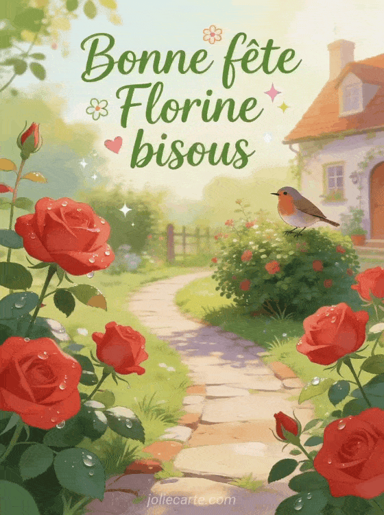 Bonne fête Florine - Bonne fete florine bisous