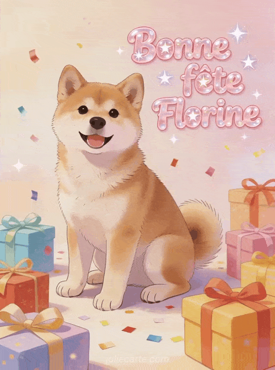 Bonne fête Florine - Bonne fete florine chien