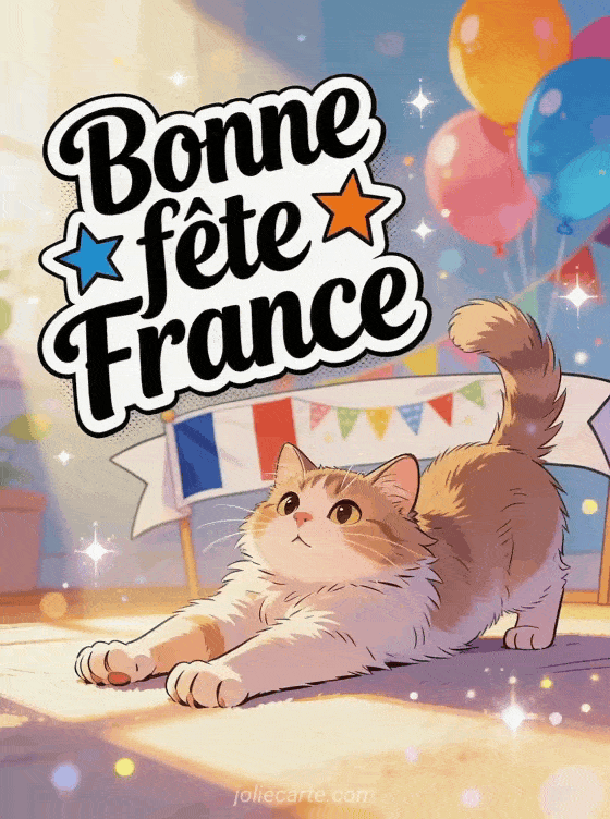 Bonne fête France - France gif bonne fete