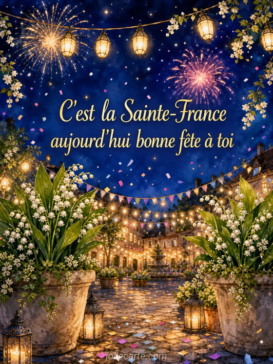 Carte bonne fĂȘte France