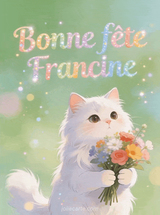 Bonne fête Francine - Francine gif bonne fete