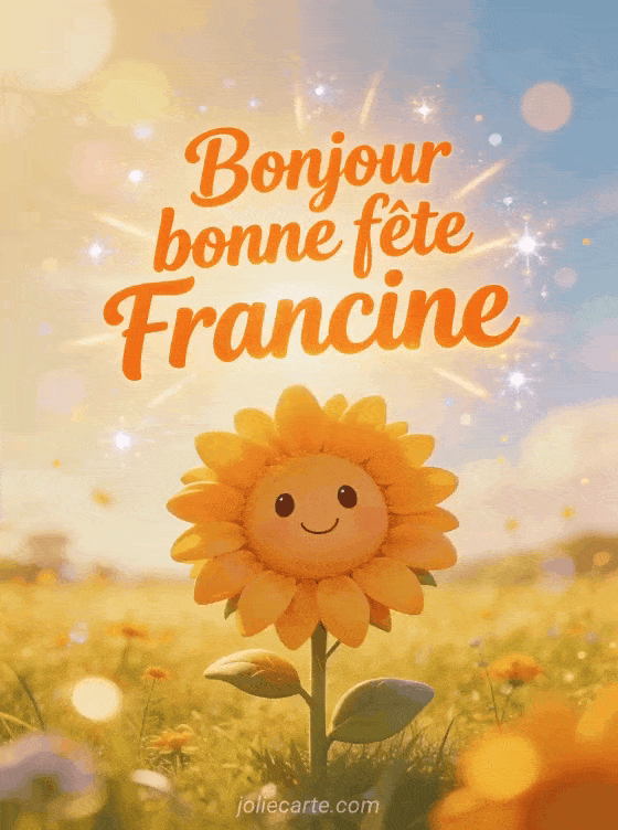 Bonne fête Francine - Francine image de bonne fete gratuite