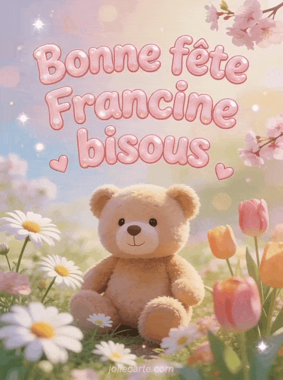 Bonne fête Francine - Francine bonne fete mon coeur