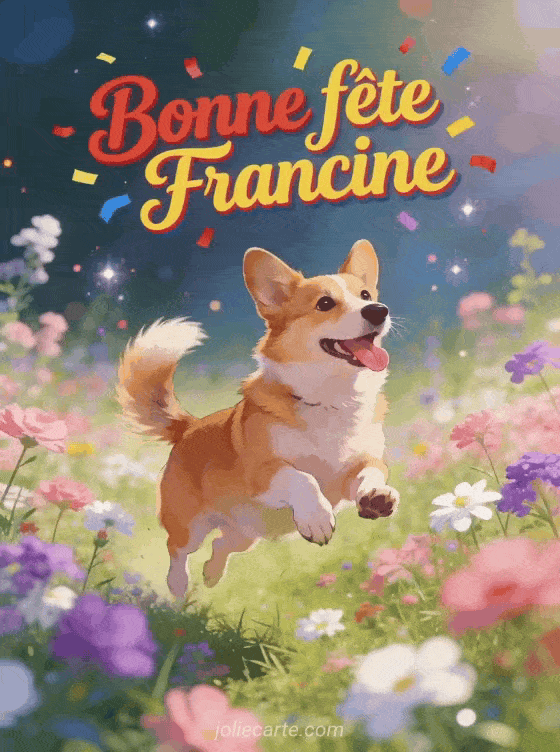 Bonne fête Francine - Francine gif bonne fete gratuit