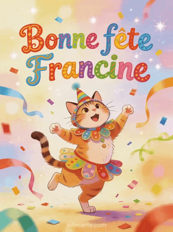 Bonne fête Francine - Francine gif bonne fete humour gratuit