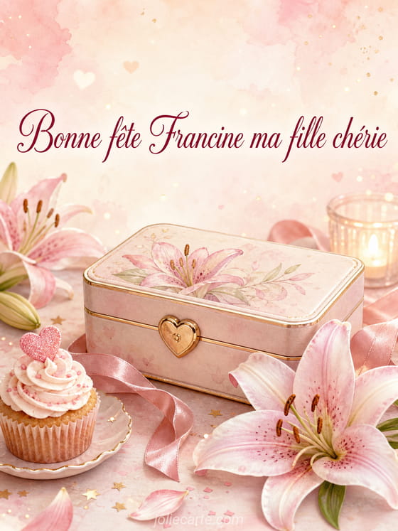 Carte bonne fĂȘte Francine