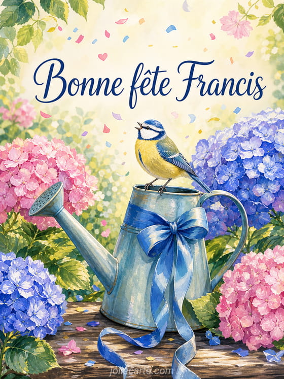 Carte bonne fête Francis