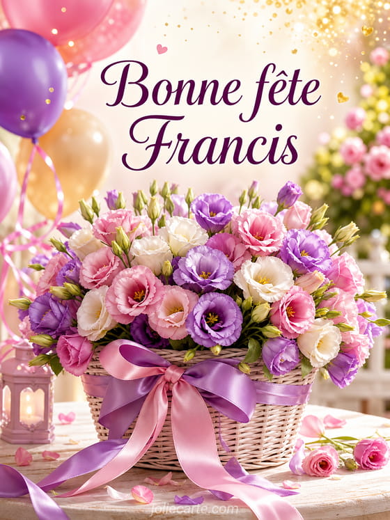 Carte bonne fête Francis