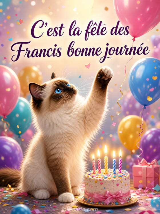 Carte bonne fête Francis