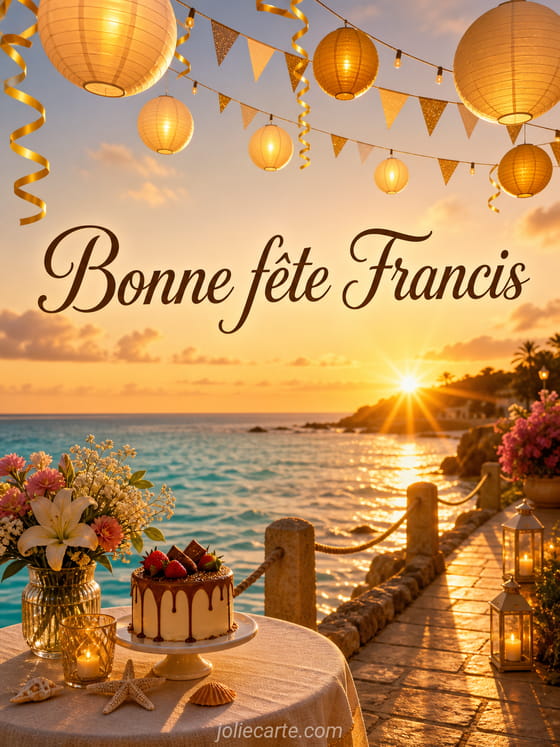 Carte bonne fête Francis