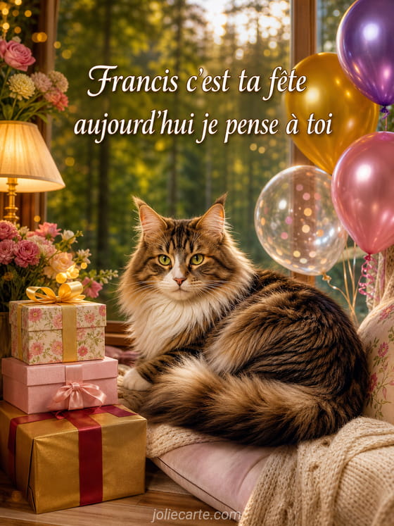 Carte bonne fête Francis