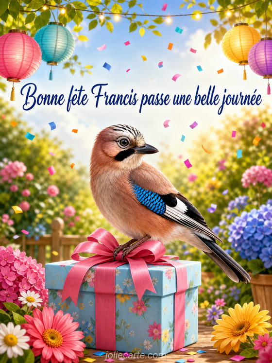 Carte bonne fête Francis