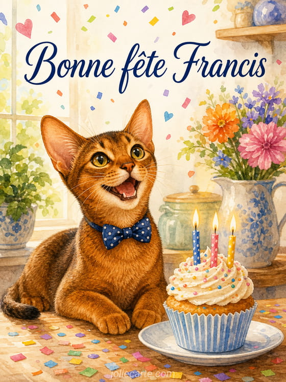 Carte bonne fête Francis