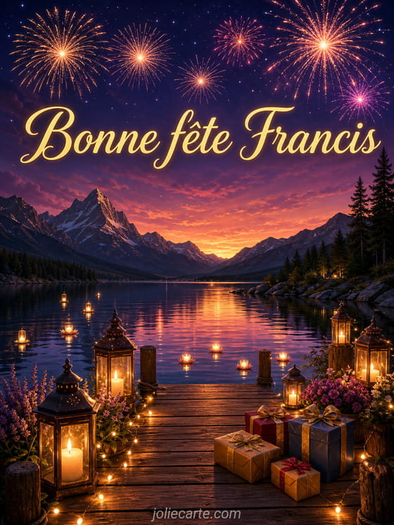 Carte bonne fête Francis
