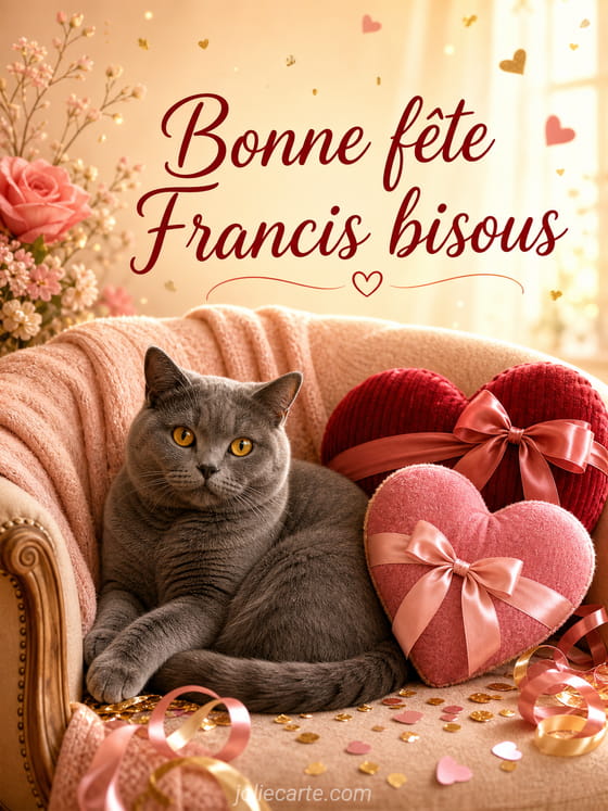 Carte bonne fête Francis