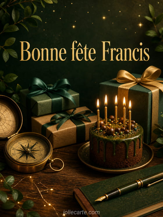 Carte bonne fête Francis