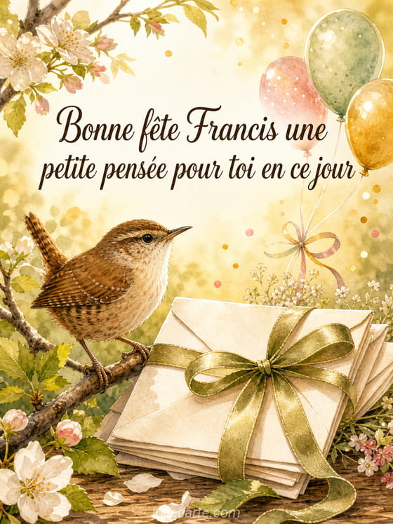 Carte bonne fête Francis