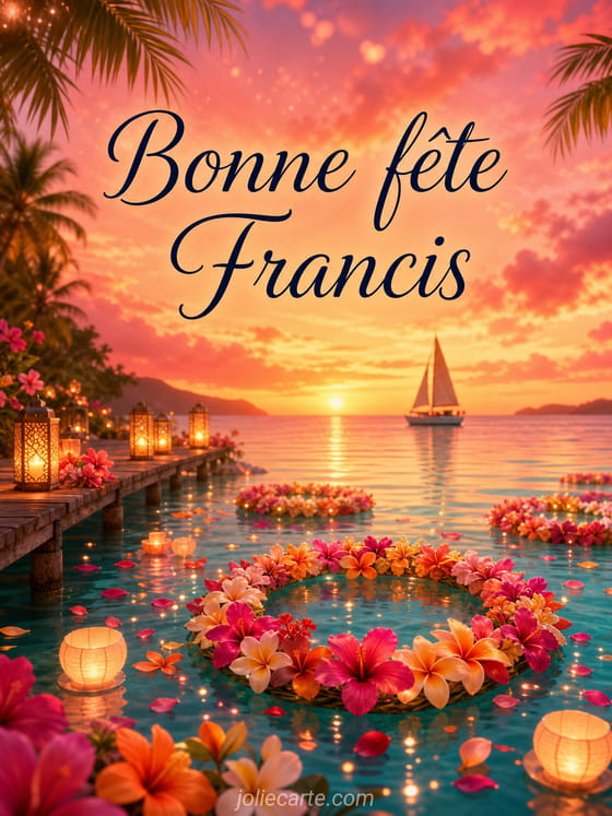 Carte bonne fête Francis