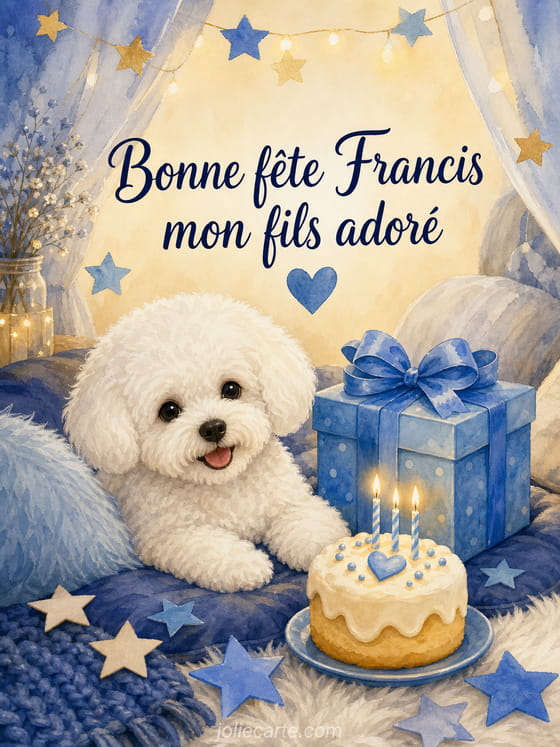 Carte bonne fête Francis
