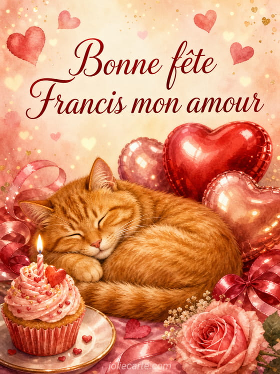 Carte bonne fête Francis