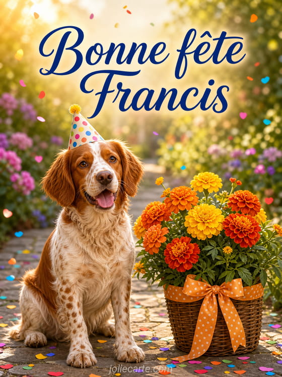 Carte bonne fête Francis