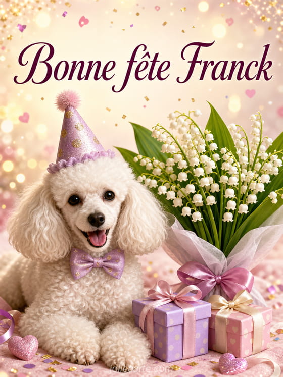 Carte bonne fête Franck