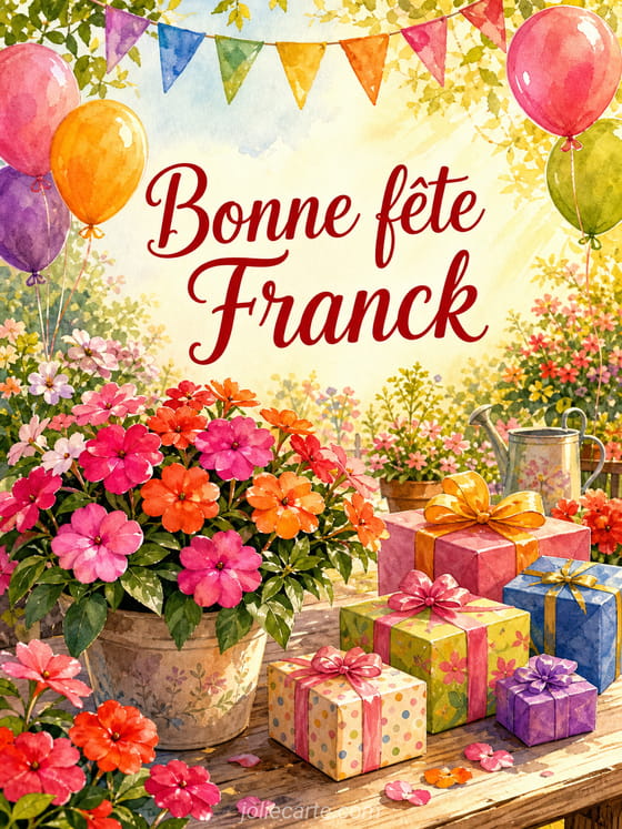 Carte bonne fête Franck