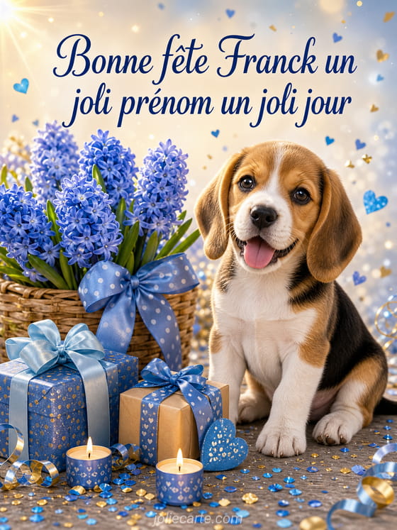 Carte bonne fête Franck