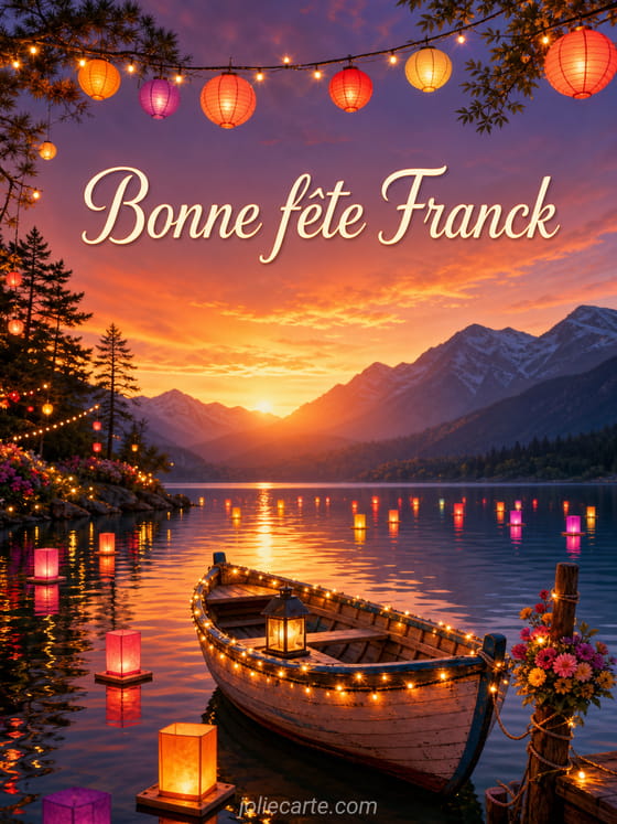 Carte bonne fête Franck