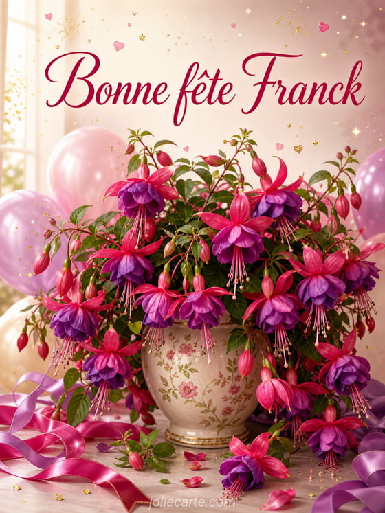 Carte bonne fête Franck