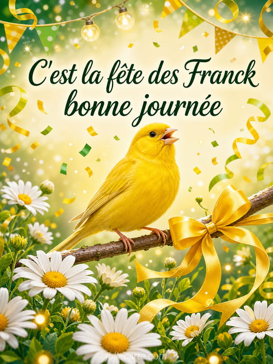 Carte bonne fête Franck